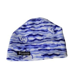 Columbia Fleece Polar Bear Winter Hat Toddler One Size